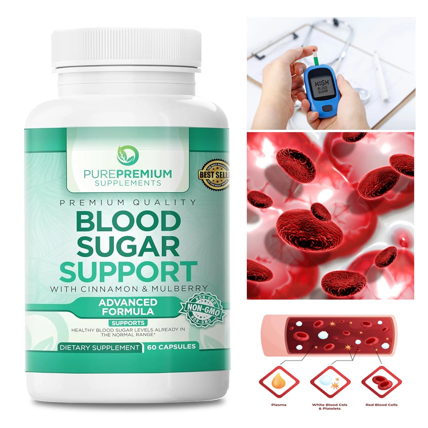 

Поддержка уровня сахара в крови - способствует поддержанию здорового уровня сахара в крови, улучшению кровообращения, функции сердца и общего состояния сердечно-сосудистой системы.