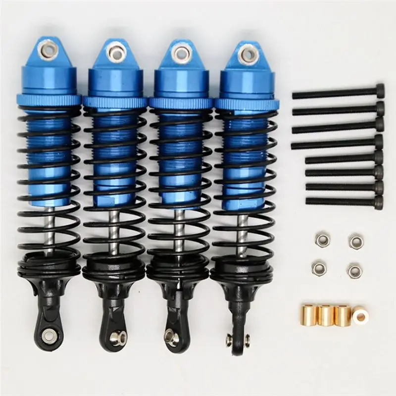 FBIL-4 Pcs Car Metal Shock Absorber Damper For Yikong 1/10 YK4102 YK4103 1/8 YK4082 RC Crawler Car Upgrade Parts Accessories