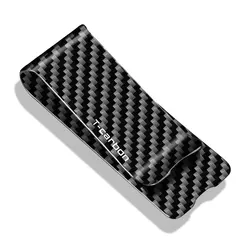 Carbon Fiber Money Clip for Cash Credit Card Front Pocket Wallet Minimalist Wallet Slim Wallet Credit Business Card Holder