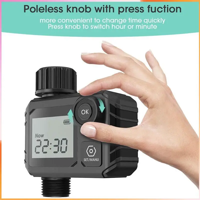 

A93Z Large Screen Display Garden Watering Timer Irrigation Controller Digital Programmable Faucet Watering Irrigation System