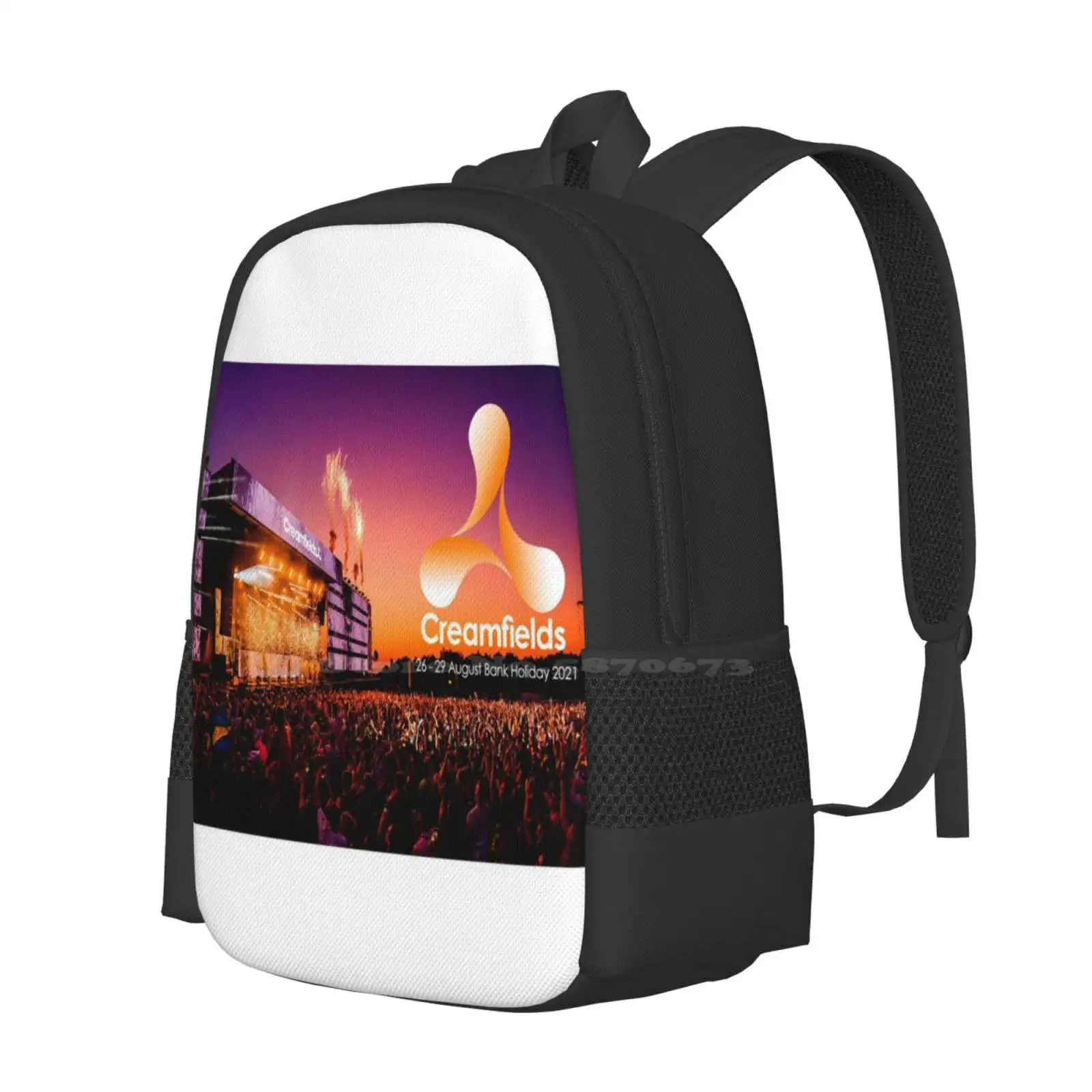 Essential Eat Ice Cream On Creamfields Holiday B02 Fashion Pattern Design Travel Laptop School Backpack Bag Essential Eat Ice