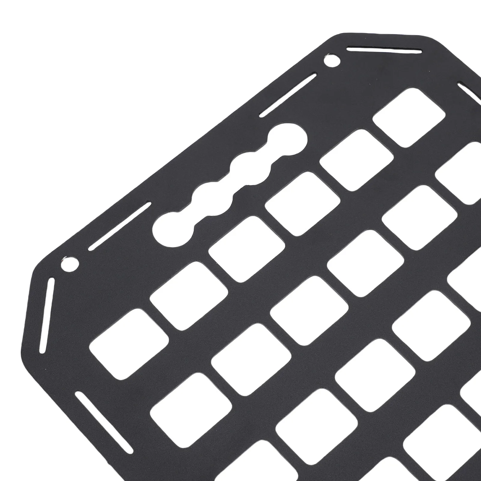 Truck Bed Molle Panel 432x273x2mm Aluminum Side Bed L Track Molle Panel for Sedan SUV Pickup Van RV L Track Molle Panel image 5