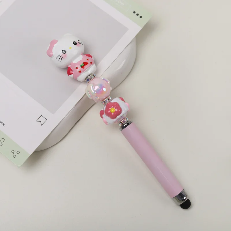 New model Hello kitty Bead Pen Hand drawn Bead Touchscreen Pen Mobile Tablet accessory Student Learning Supplies Office Supplies