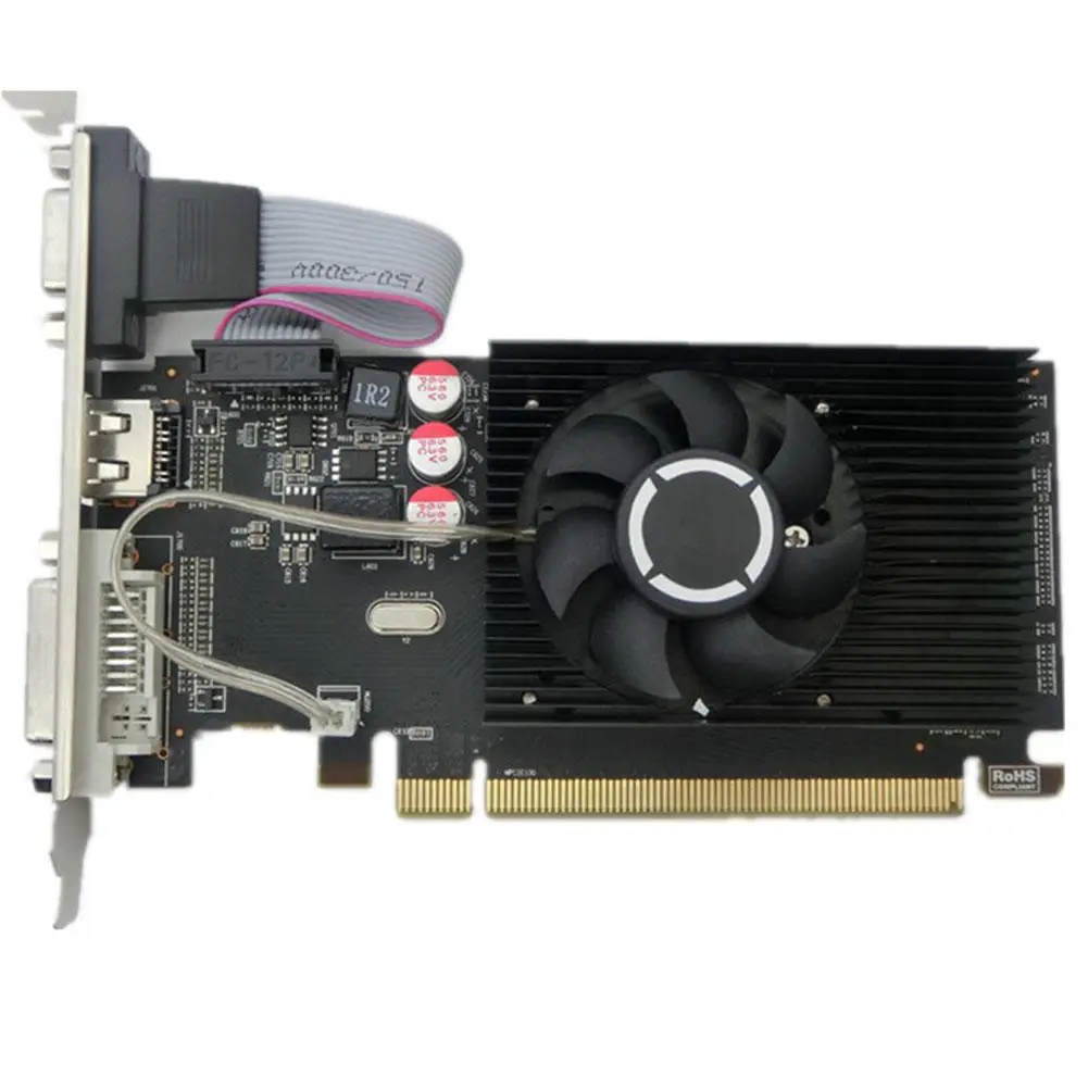 

HD6450 Graphics Card Set 2GB GDDR3 64Bit VGA DVI Graphic Cards Support PCI Express 2.0 Interface Desktop Video Card