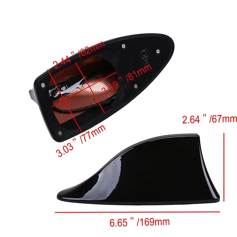 Car Shark Fin Antenna Auto Radio AM/FM Signal Aerials Decoration for Seat Ibiza BMW Mini Cooper Suzuki Swift Citroen Accessories