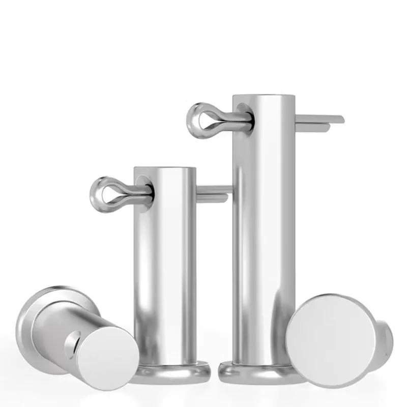 GB882 304 Stainless Steel Pins Set M3 M4 M5 M6 M8 With Hole Flat Head Cylindrical Positioning Cotter Pin Shaft Plug Pin
