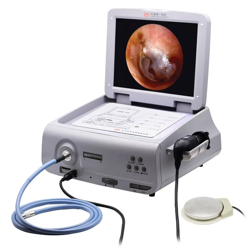 HD-601K-2 LED Portable Medical Endoscope Electric Cold Light Display Screen ENT Pets Anorectal Anochoscopy Endoscope Electric