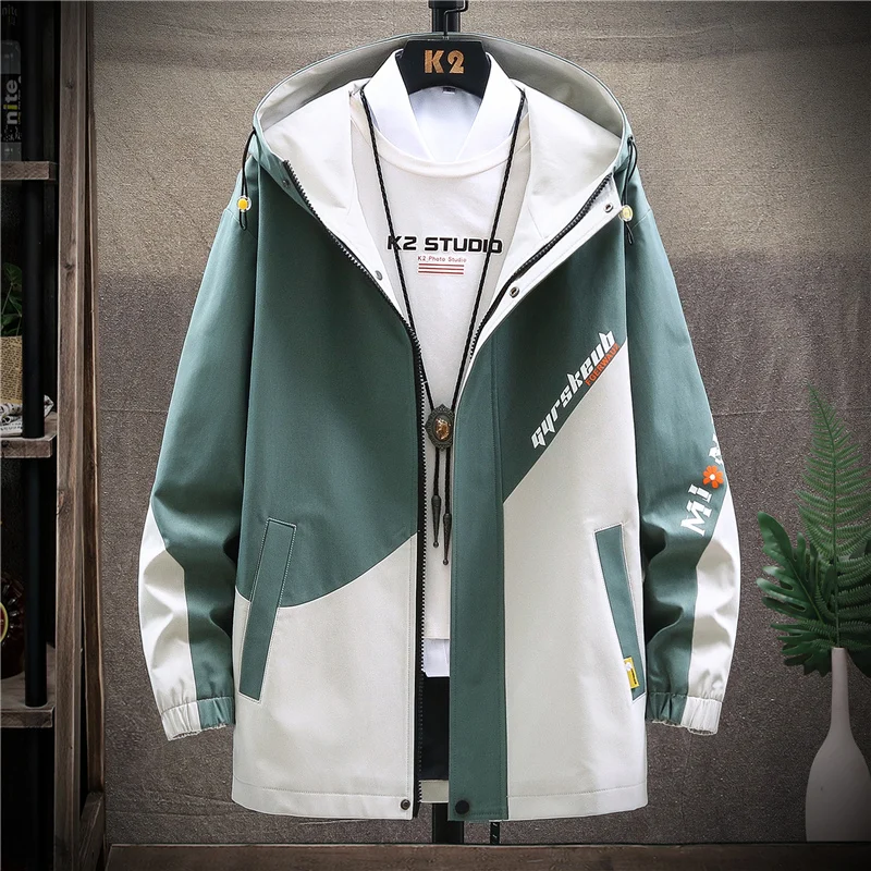 

Thiened Fce Workwear Jaet for Men Spring Autumn Winter Korean Sle Jaet Trendy Brand Junior High School Students