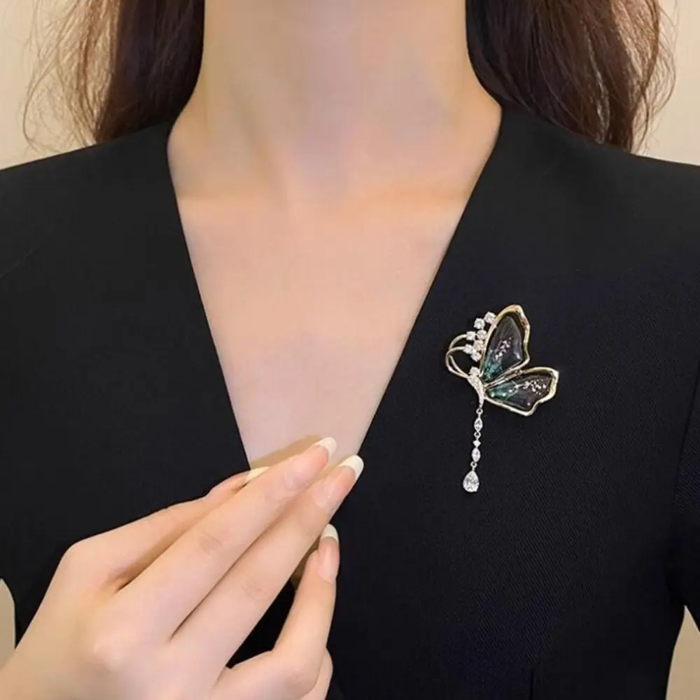 Высокое качество броши в форме стрекозы/бабочки с имитацией жемчуга, ювелирные изделия из сплава, булавка со стразами, значок, булавка для женщин и девочек