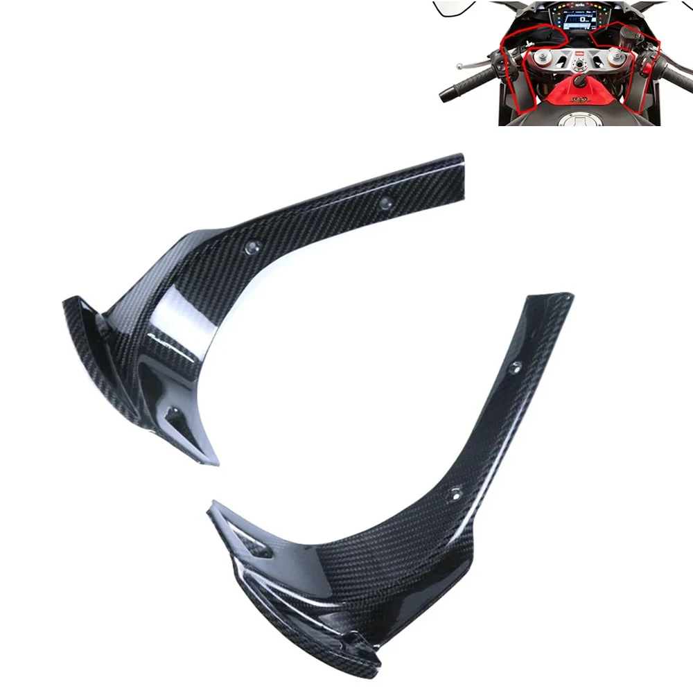 

Для Aprilia RS660 RS 660 2021 2022 2023 2024, обтекатели боковой панели приборной панели из углеродного волокна, боковой обтекатель мотоцикла