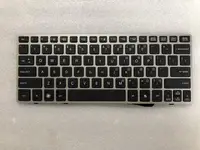 Nuevo para HP EliteBook 2560 2560p 2570 2570p teclado US marco plateado