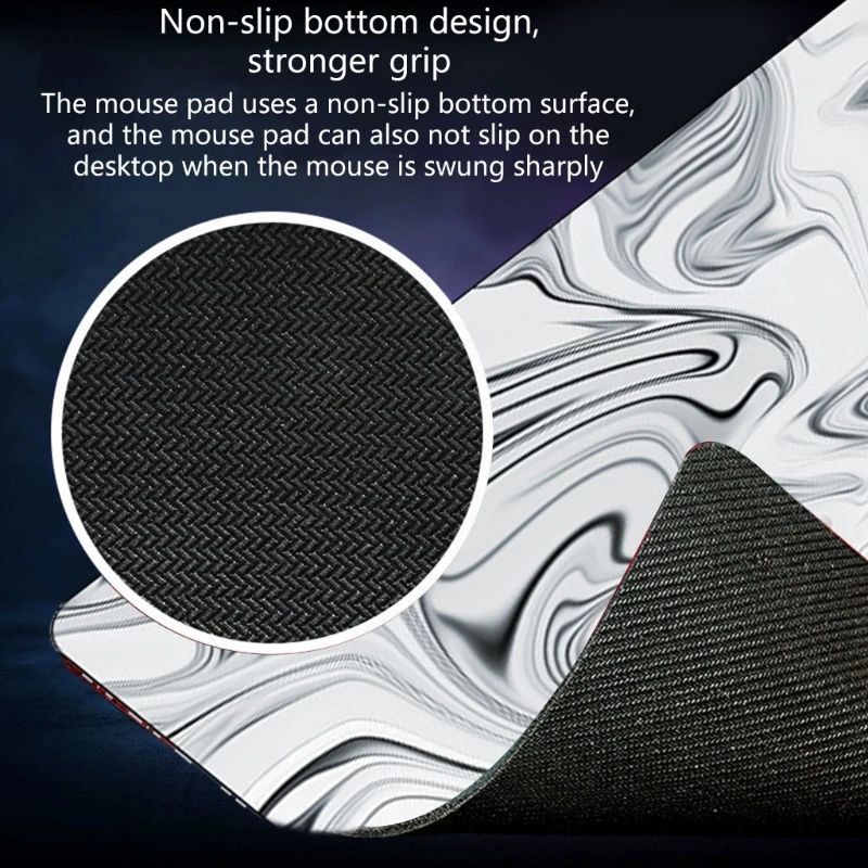 Washable Large Desk Mouse Pad 400x450mm Soft Rubber Surfaces for Precision Gaming and Office Work