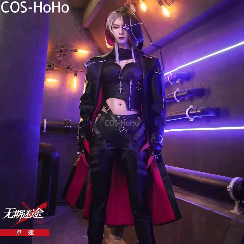 COS-HoHo Path To Nowhere Zoya Game Suit Cool Sexy Lovely Uniform Cosplay Costume Halloween Party Role Play Outfit Women XS-XXL