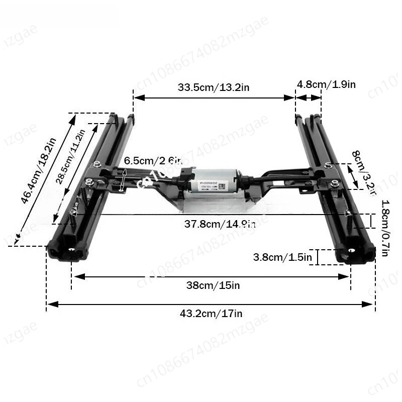مقعد فان المنزلق عالي القوة منزلق اكسسوارات السيارات RV العالمي الصلب الكهربائية الشريحة السكك الحديدية مقعد السيارة انزلاق قابل للتعديل #3