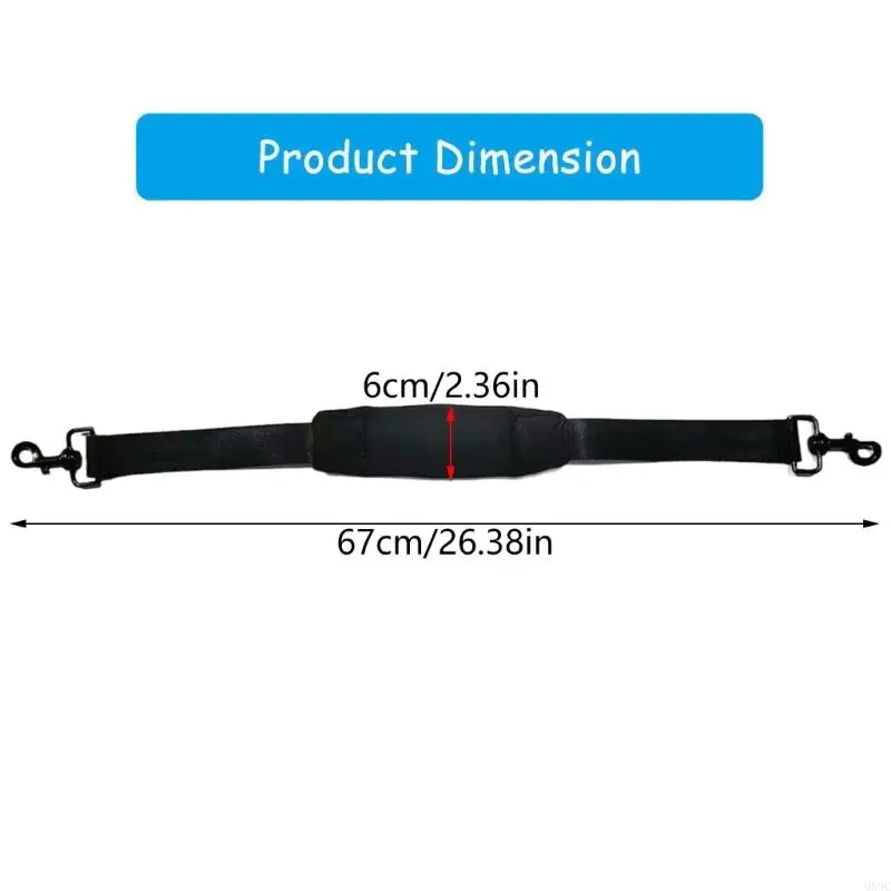 

M89C Portable Strollers Carrying Strap With Padded Shoulder Support And 360 Degree Hook For Travel Essential