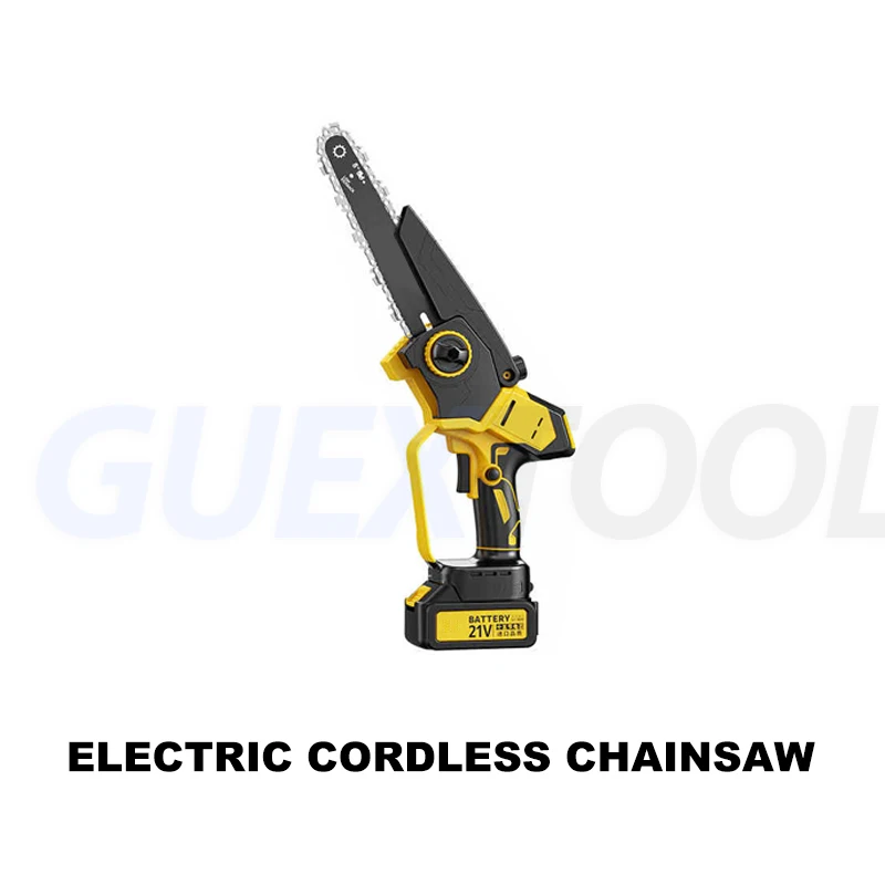 

Electric Logging Saw Brushless Chain Saw 8-inch Electric Cordless Chain Saw Pruning Trees 21V Electric Chain Saw