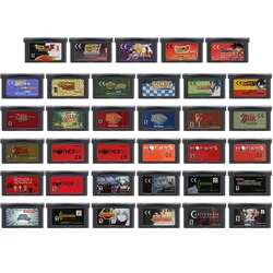 Cartucho de videogame de 32 bits gba cartão de console de jogo castlevania mãe ssonic zzelda ddragon ball para fãs presente