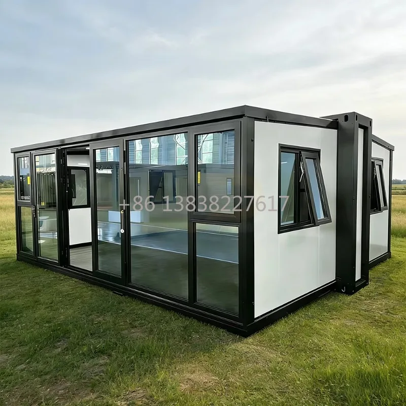 A 20-foot Double-Decked Container Extension House with Postmodern Design for Villa and Office Use