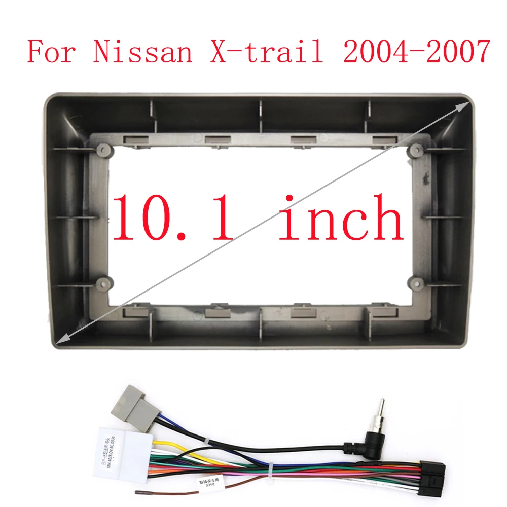 

10 Inch Car Frame Fascia Adapter Canbus Box Decoder Android Radio Audio Dash Fitting Panel Kit For Nissan X-trail 2004-2007