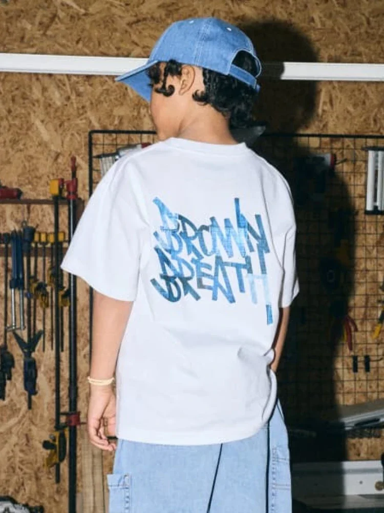 2026 New Summer Korean Trend Y2K Style T-Shirt High Quality Printed Letter Crew Neck Short Sleeve Comfortable Style T-Shirt