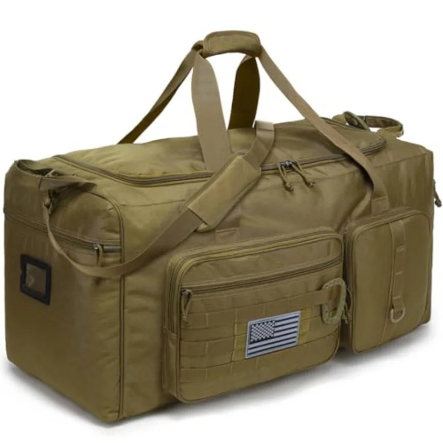 

120L Extra Large Gym Duffle Bag for Men Women 32" Heavy Duty Duffel Bags for Travel with Shoes Compartment Tactical Sports Gym