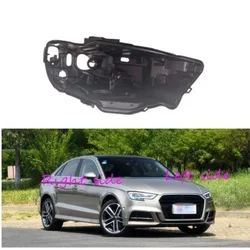 Headlight Base for AUDI A3 2017 2018 2019 Headlamp House Car Rear Base Front Auto Headlight Back House
