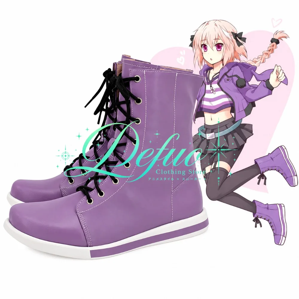 Game Astolfo Cosplay Shoes Custom Made Boots for Christmas Party Anime Expo and Character Photography
