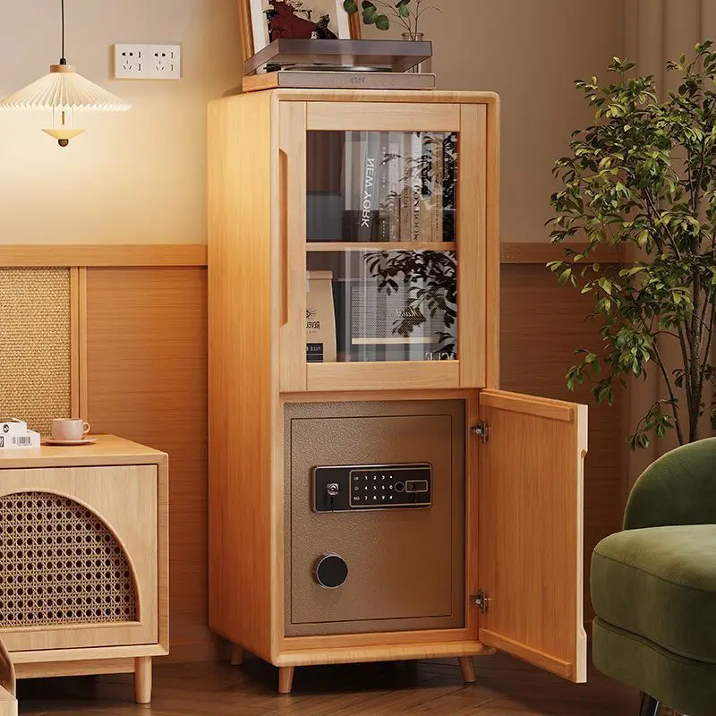 Solid wood safe, household side cabinet, bedroom bedside storage, locker