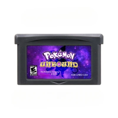 

Pokemon Unbound GBA Game Cartridge 32 Bit Video Game Console Card Fan Games English Language for GBA/NDS