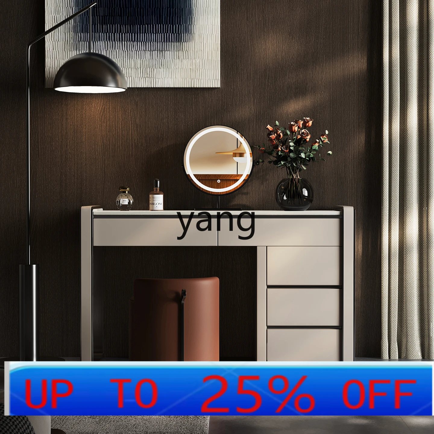 

LMM Integrated Bedroom Kali Ice Jade Marble Italian Style Makeup Table