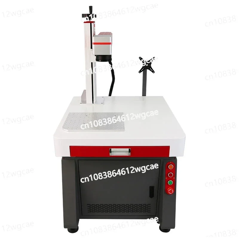 Fiber Laser Marking Machine  20W 30W 50W Cabinet Stand with Rotary Axis Metal Engraving Machine for Jewelry Cut