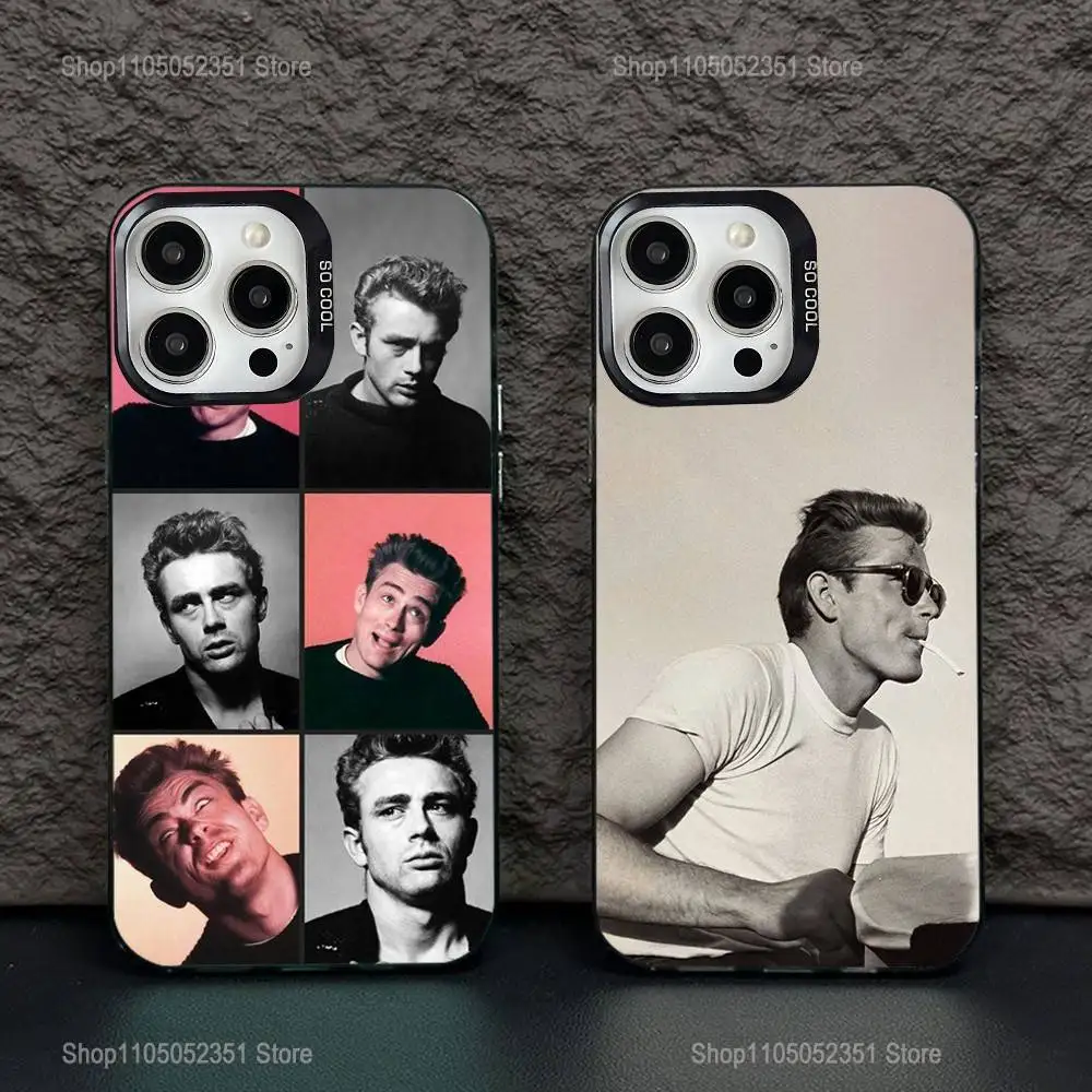 

Vintage J-James D-Dean Phone Case For iPhone 16,15,14,13,12,11,Pro,XS,Max,Plus,Mini,SE Black Candy Matte Shockproof Cover