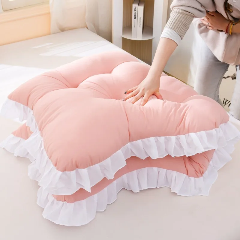 Lace Headboard Soft Cushion Waist Back Protection Pillow Anti Collision Pad for Bedroom Sofa Bed Home Interior Decoration