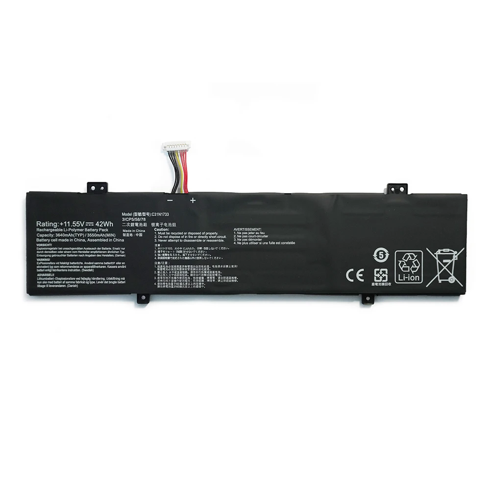 7XINbox C31N1733 11.55V 42Wh 3640mAh OEM Battery For Asus VivoBook Flip 14 TP412UA TP412FA Series TP412UA-EC034T TP412FA-EC026T