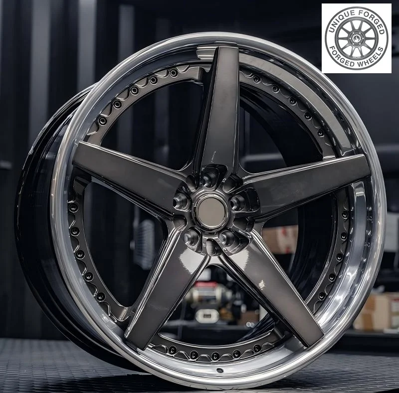 

2 Pieces Forged Wheel Rims 15 16 17 18 19 20 21 22 24 26 Inch Brushed Black Passenger Tire Alloy Wheels