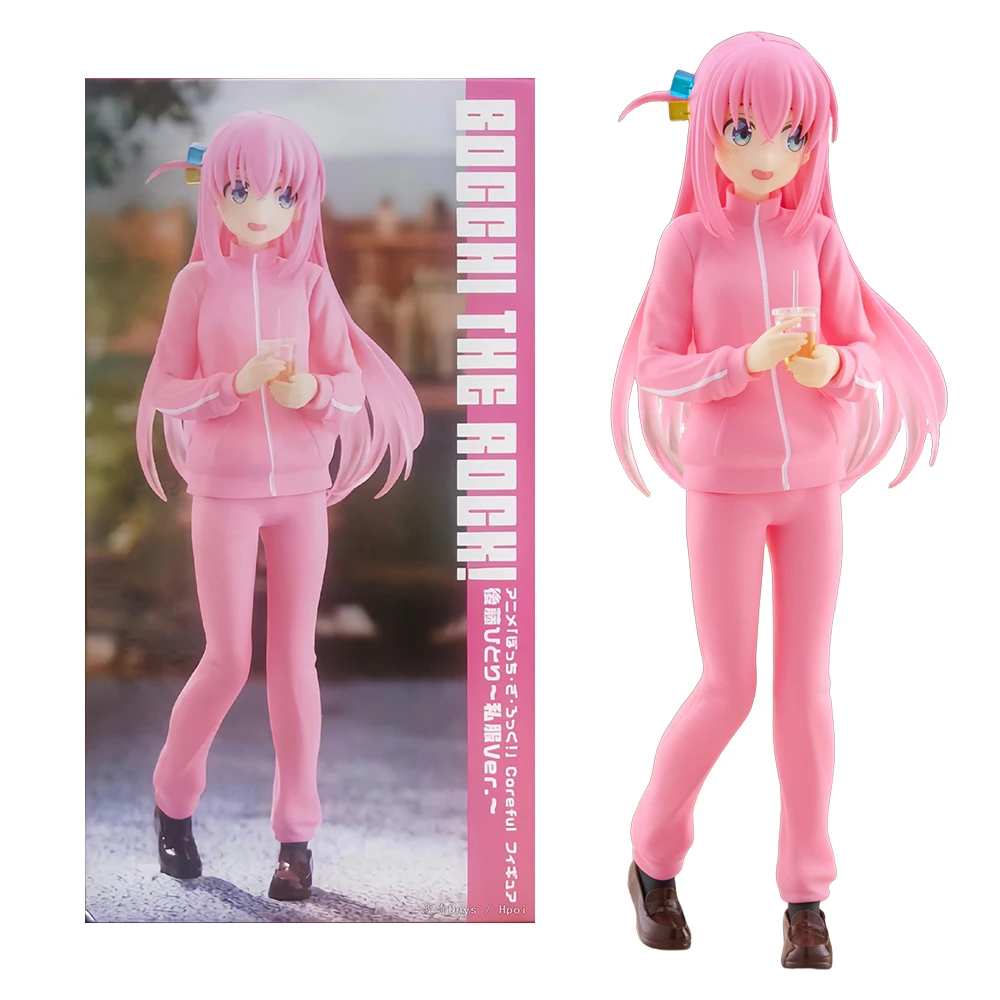 18CM Anime Bocchi The Rock! Animated Version Coreful Doll Gotoh Hitori Casual Clothes Model Toy Gift Action Figure PVC Doll