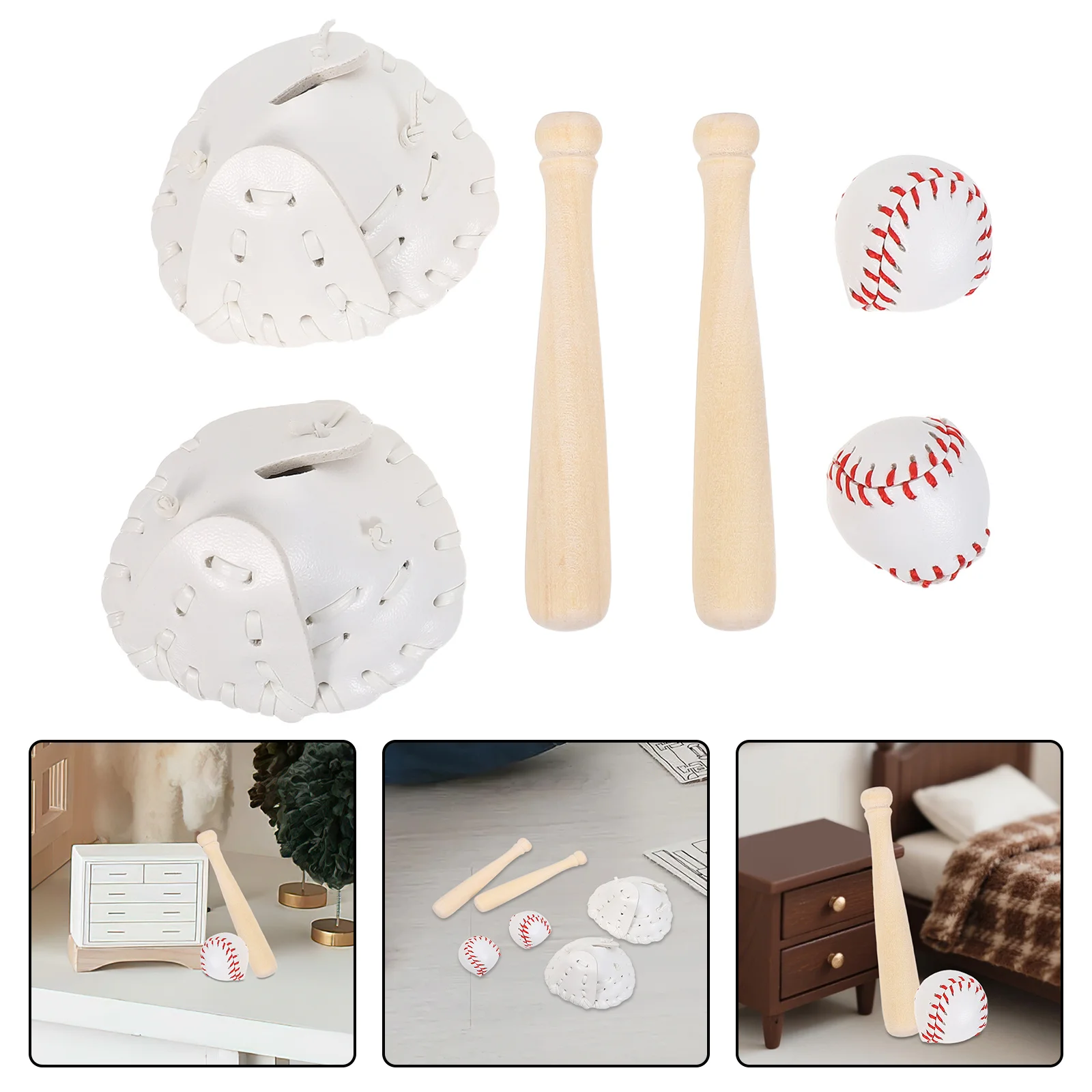 

Mini Baseball Set 1 Portable Outdoor Sports Game for Kids Adults Indoor Batting Practice Training Equipment Gift