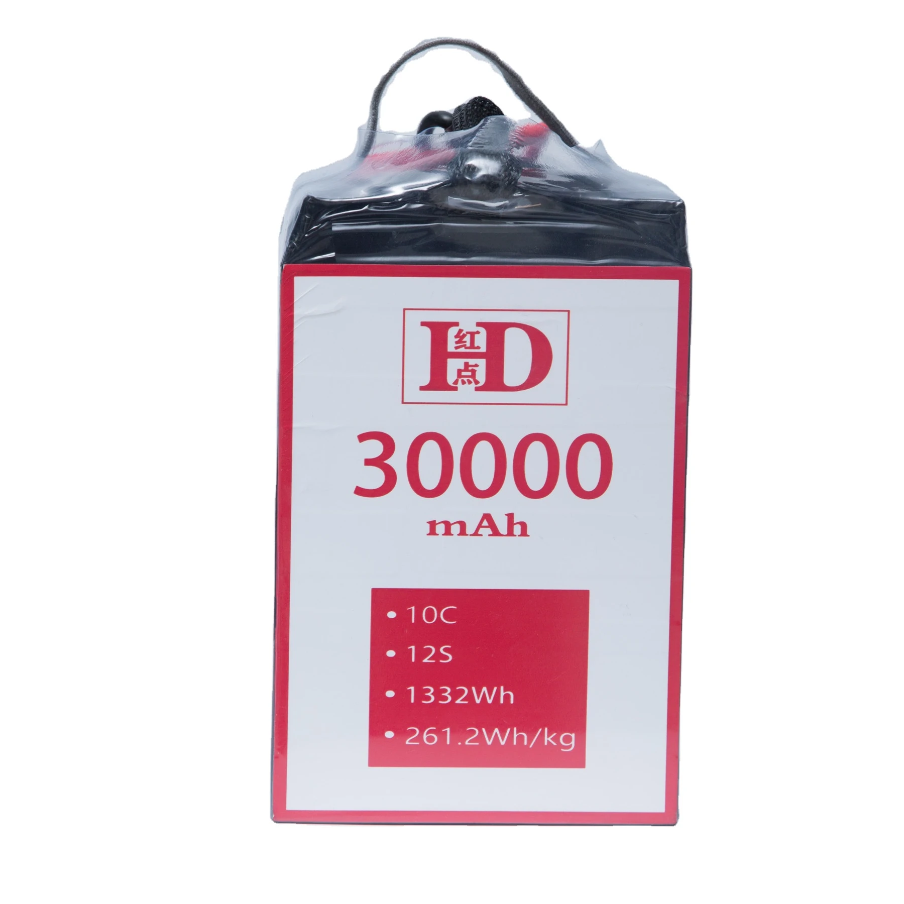 Red dot 12S 44.4V 30000Mah UAV profesional baterai lithium solid-state kapasitas tinggi