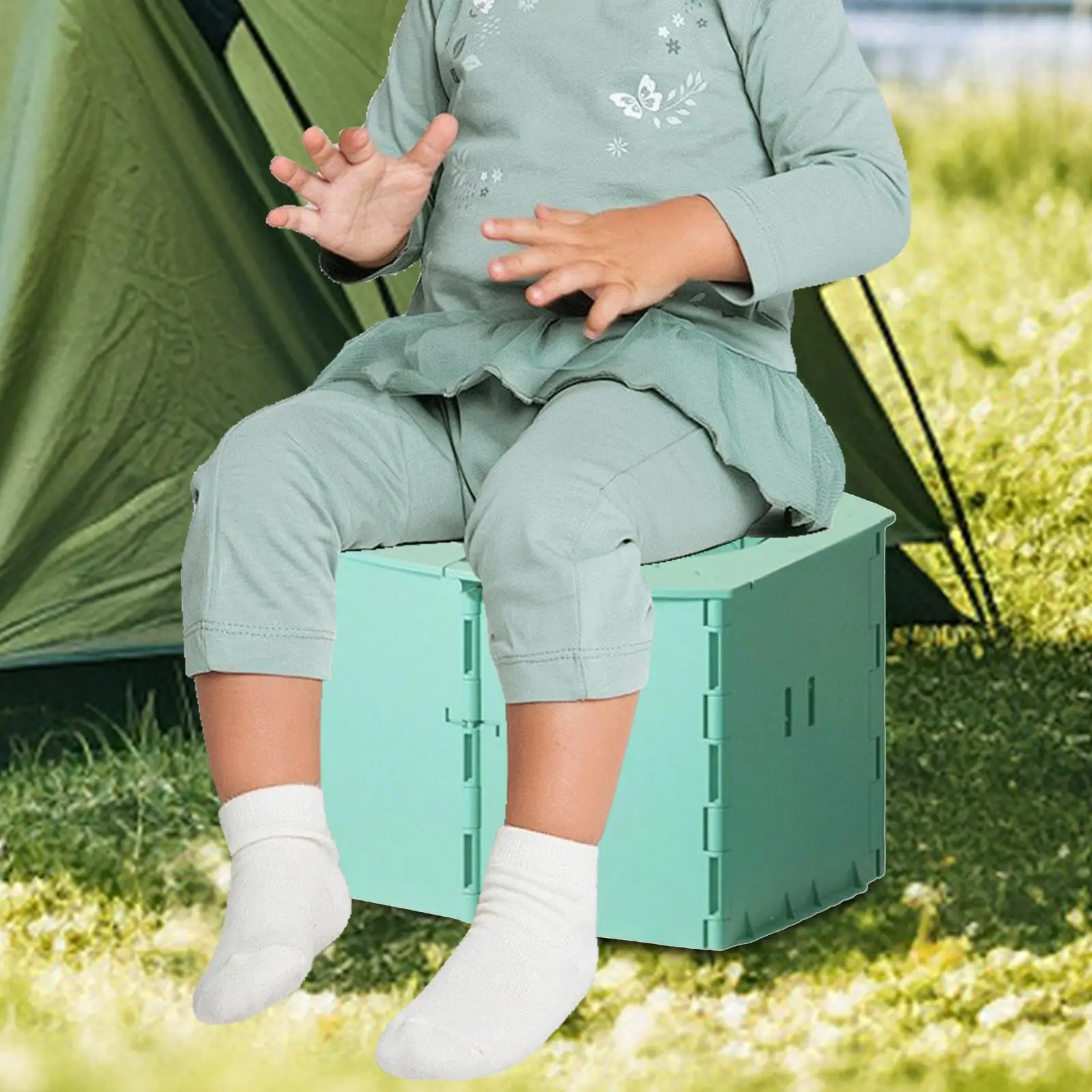 어린이를위한 여행 변기 훈련 접이식 양동이 캠핑 자동차를위한 재사용 가능한 화장실 매일 실내 홈 호텔 비행기 도로 여행