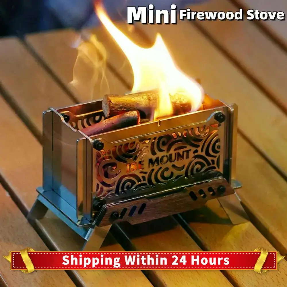 

Маленькая кемпинговая курильница из нержавеющей стали, мини-печь для дров, настольная печь для костра для уличного пикника, украшение стола, печь