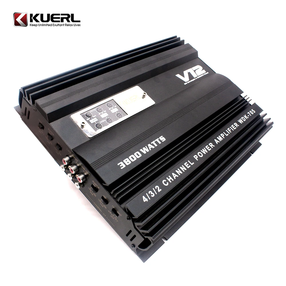 WDK-705 12V Car Power Amplifier 4 Channel Sound Digital Car Amplifier 5000W Car Audio Amplifier 3800W