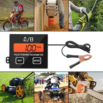 Voděodolný vyměnitelný bateriový otáčkoměr digitální rychloměr otáčkoměr motorové pily indukční měřič hodin pro sekačku traktor 10 nejlepší prodej rychloměr traktoru - №9