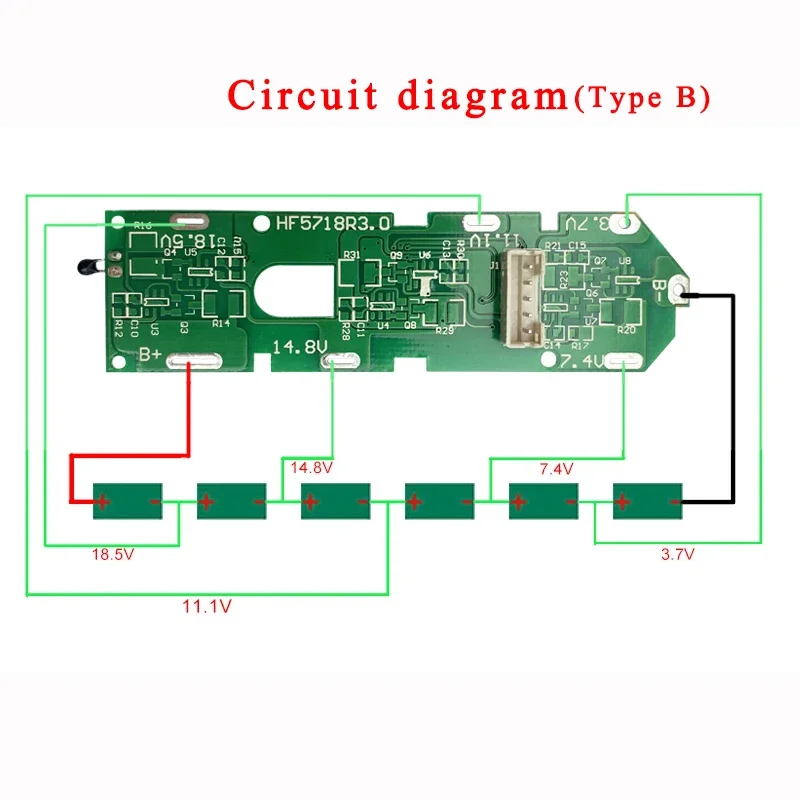 Battery Plastic Case Charging Circuit Board PCB Box Shell for Dyson 22.2V DC31 DC34 DC35 DC44 DC45 DC56 DC57 Vacuum Cleaner Part