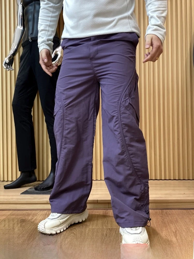 Outdoor Casual Pants Unisex Lightweight Breathable Fashionable Arc Workwear Loose Fit Nylon Fabric Spring Autumn Season