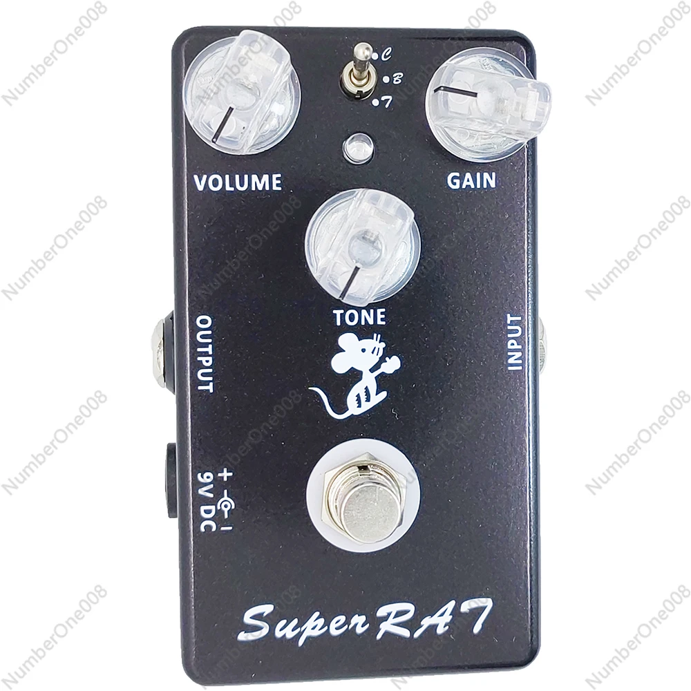 

super RAT distortion Guitar Effect Pedal Hand-Made 3 Mode Effects Classic Rat Distortion Boost Preamp- 3 In 1 Pedal Bass