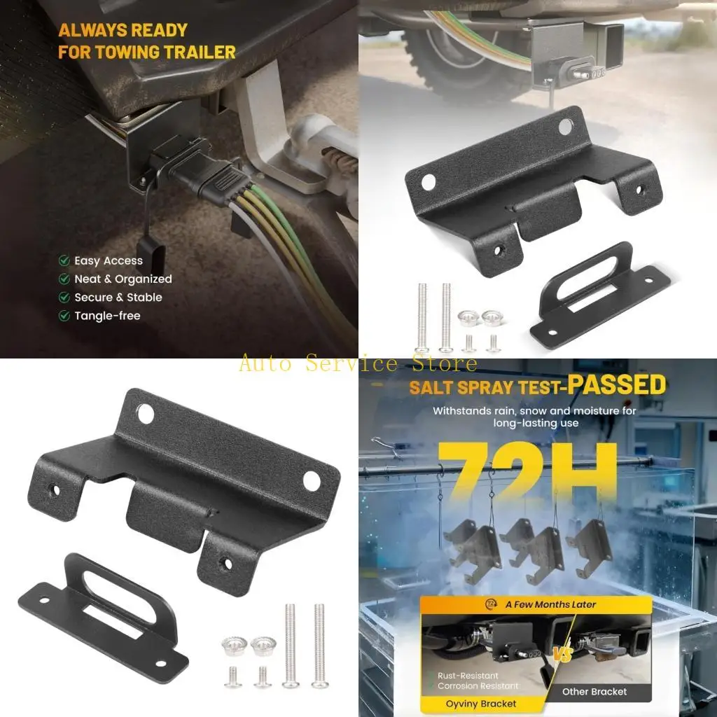 

462A Rusts Resistant Truck Side Mount Bracket Universal for Trailer Wiring Harness