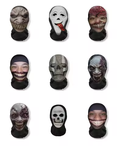 Halloween carnival funny headgear cosplay costume, comical wig mask prank props, party decoration creative headpiece