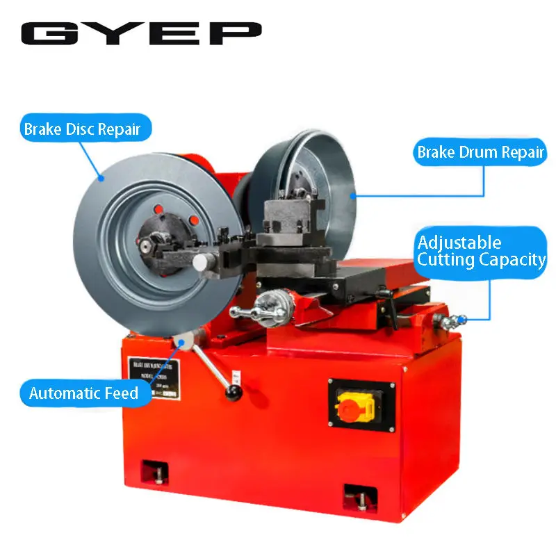 C9335 Brake Disc Drum Lathe - 220/380V Dual Voltage Heavy Duty Brake Boring Machine for Garage Workshop