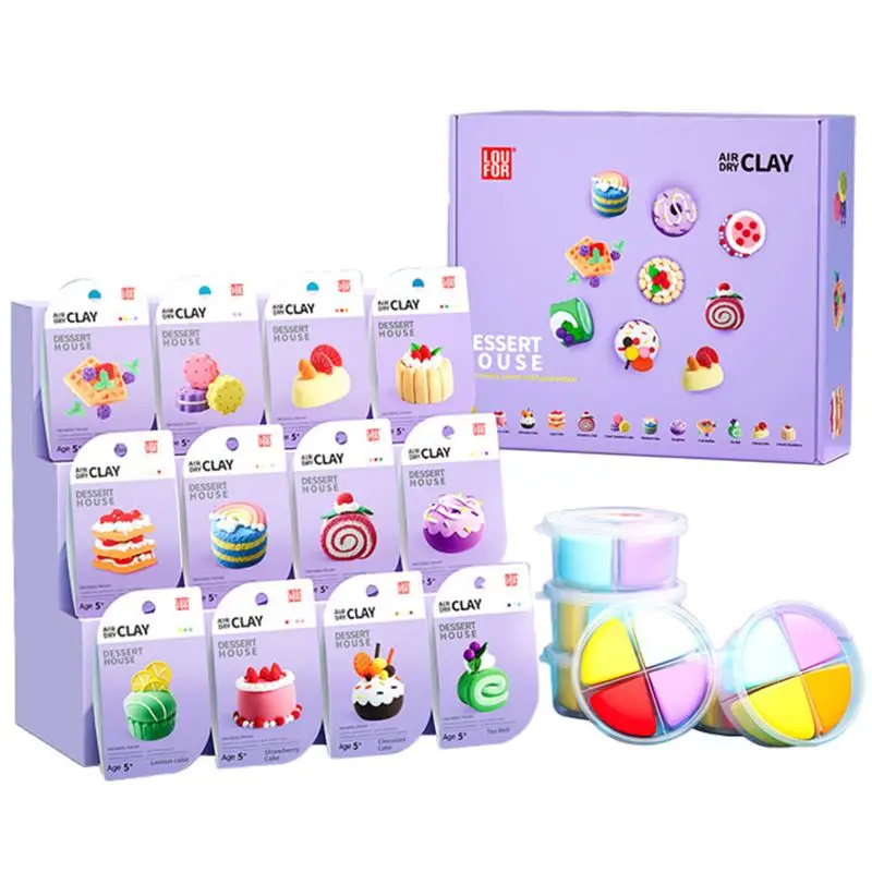 Modeling Clay For Kids Modeling Clay Kit Funny Air Dry Modeling Clay Reusable Air Dry Clay Kit Modeling Craft Clay For Children