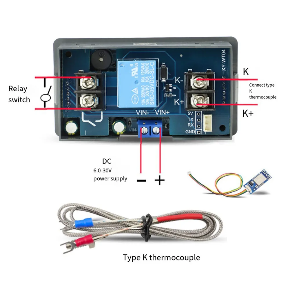 WIFI Remote Digital Temperature Controller High Temperature Thermostat K Type Thermocouple Controller -99~999C